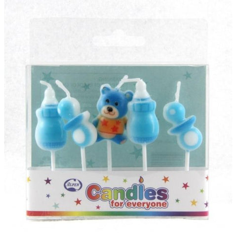 Candle Baby Shower BOY Pack of 5 #442502