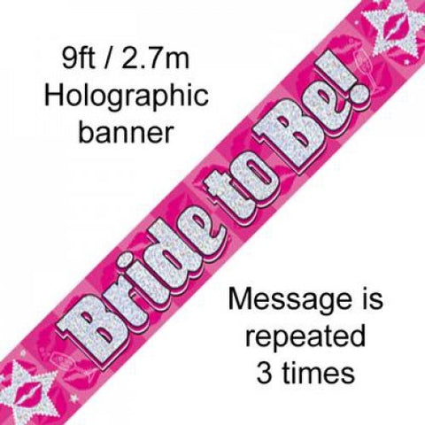 2.7m BANNER Bride to be #AP109474