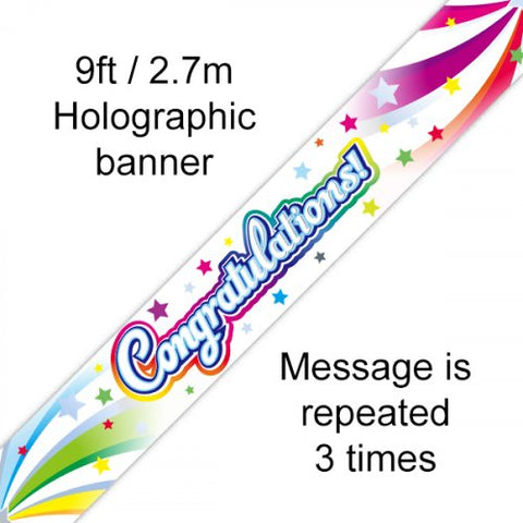 2.7m BANNER Congratulations #AP109479