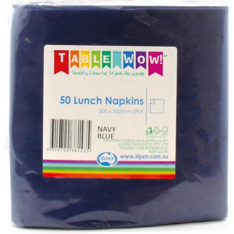 Napkins LUNCH Dark Blue 50pk 2Ply #AP380143