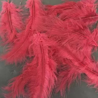 Burgundy FEATHER Decos for Bubbles or Latex - Pack of 100