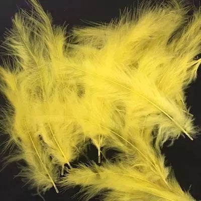 Yellow FEATHER Decos for Bubbles or Latex - Pack of 100