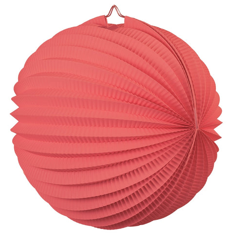 Accordian Lantern 35cm CORAL #FS5213CO