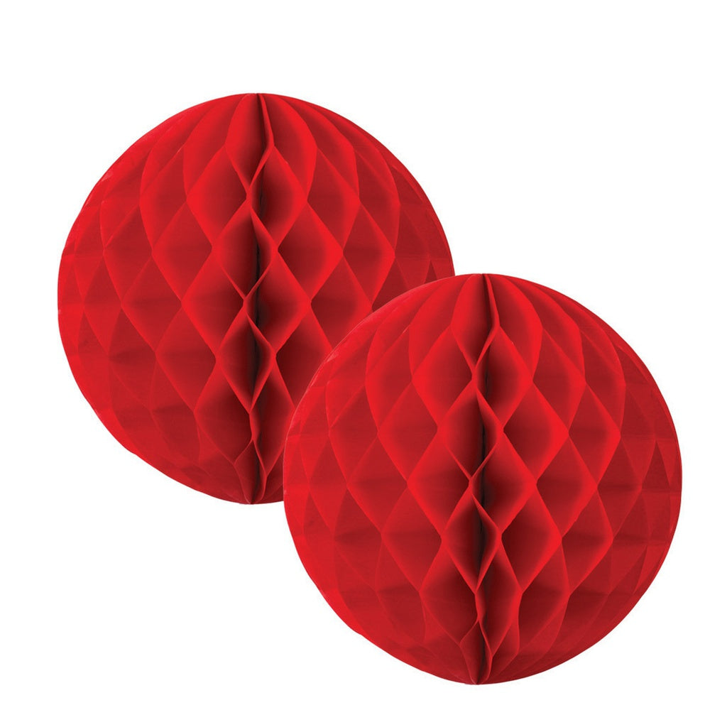 Honeycomb Ball 15cm APPLE RED 2 Pack #FS5212R