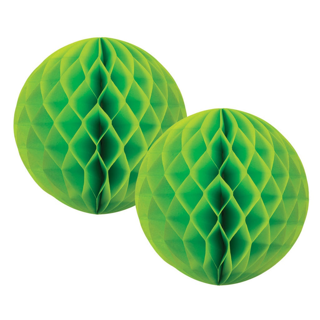 Honeycomb Ball 15cm LIME GREEN 2 Pack #FS5212LG