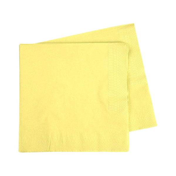 Lunch Napkin 330mm PASTEL YELLOW 40 Pack #FS6072PYP