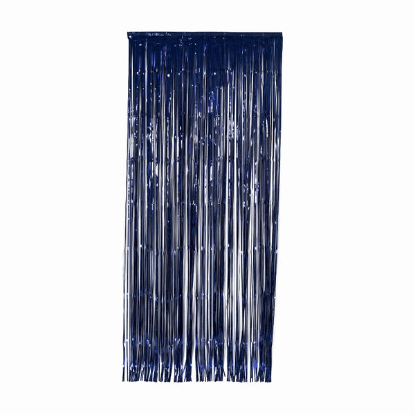 Metallic Foil CURTAIN NAVY BLUE #FS5350NB 90cm x 2.00m - Each