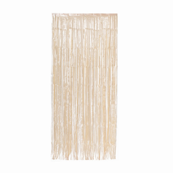 Metallic Foil CURTAIN WHITE GOLD #FS5350WG 90cm x 2.00m - Each