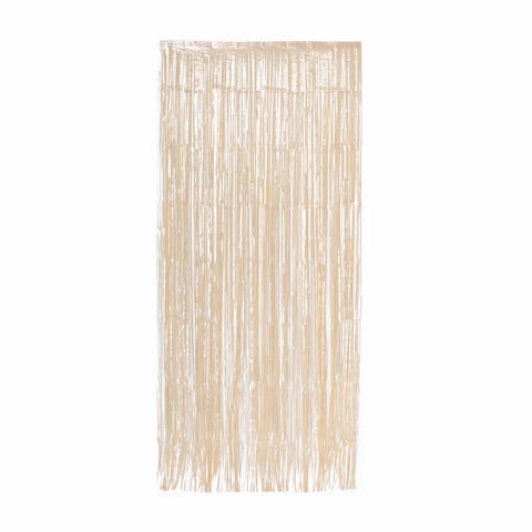 Metallic Foil CURTAIN WHITE GOLD #FS5350WG 90cm x 2.00m - Each