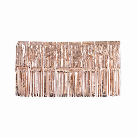 Metallic FRINGE 90cm x 50cm ROSE GOLD #FS5351RG - Each