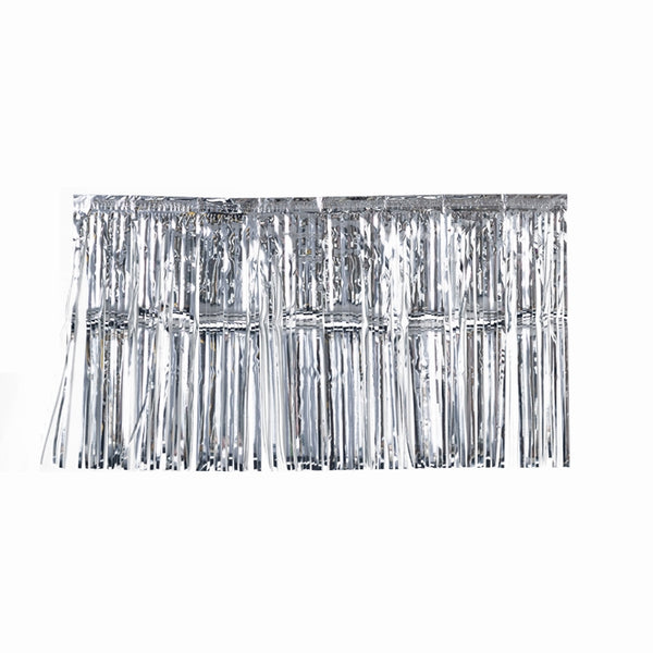 Metallic FRINGE 90cm x 50cm SILVER #FS5351MS - Each