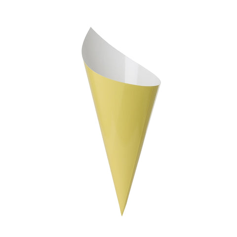 Paper Snack Cone PASTEL YELLOW 10Pk #FS6210PYP