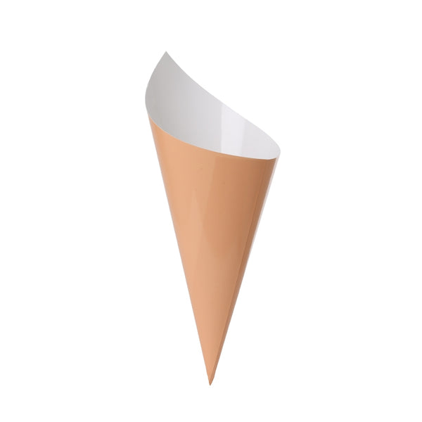 Paper Snack Cone PEACH 10Pk #FS6210PHP