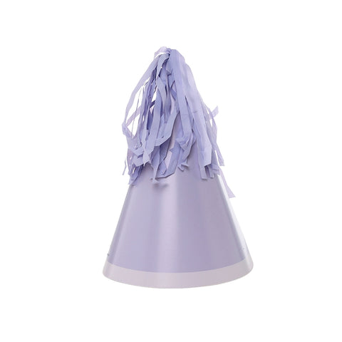 Party HAT With Paper Tassel PASTEL LILAC 10pk #FS6150PLIP