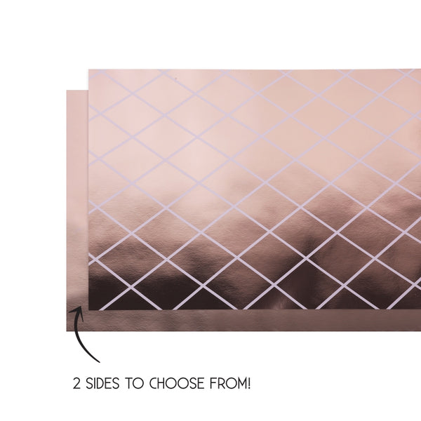 PAPER Table Runner Reversible 4m x 35cm METALLIC ROSE GOLD Each #FS6160MRGP