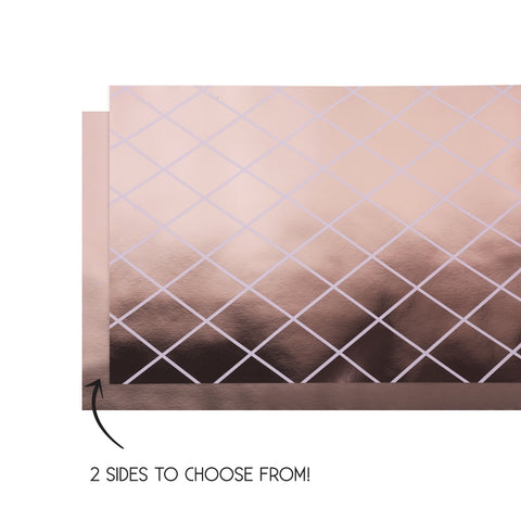 PAPER Table Runner Reversible 4m x 35cm METALLIC ROSE GOLD Each #FS6160MRGP