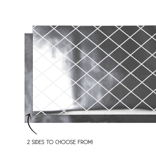 PAPER Table Runner Reversible 4m x 35cm METALLIC SILVER Each #FS6160MSP