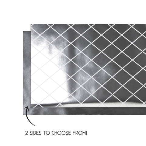 PAPER Table Runner Reversible 4m x 35cm METALLIC SILVER Each #FS6160MSP