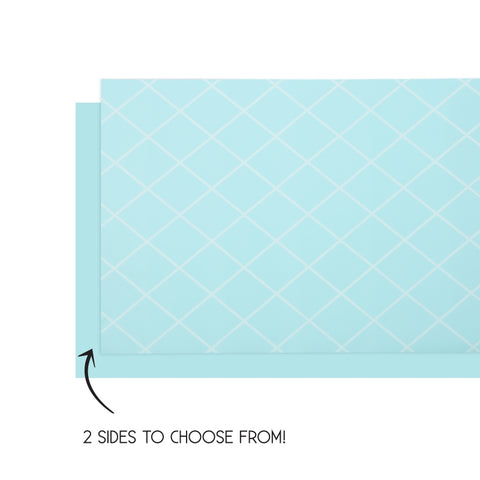 PAPER Table Runner Reversible 4m x 35cm PASTEL BLUE Each #FS6160PBP