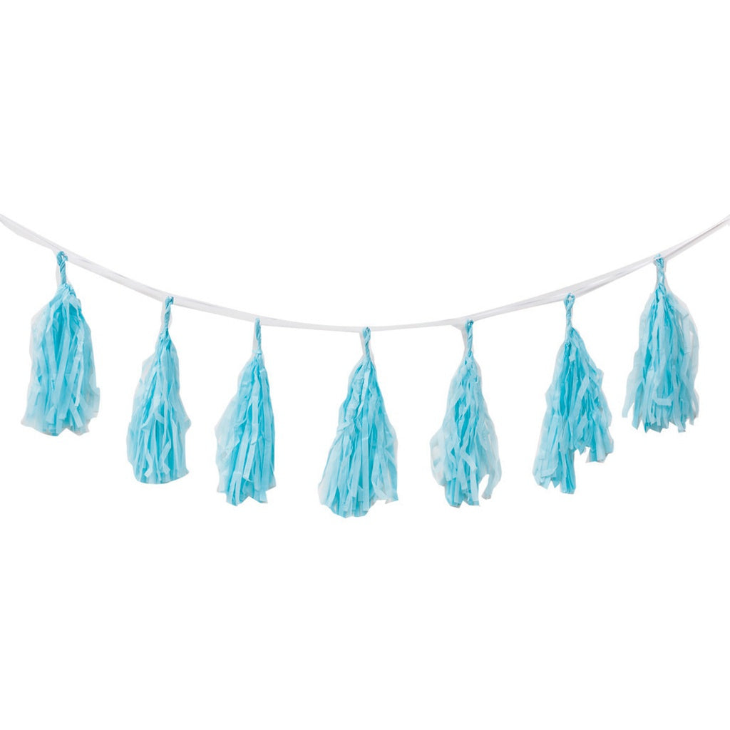 FS Tassel Garland PASTEL BLUE 12Pk 3m #FS5203PBP