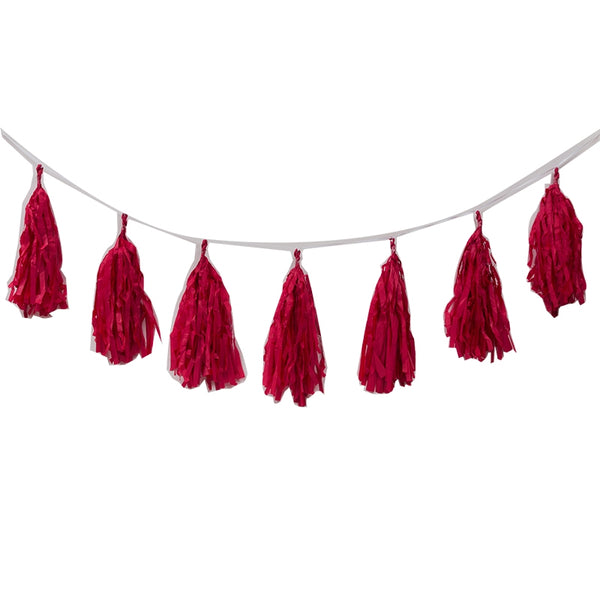 FS Tassel Garland WILDBERRY 12Pk 3m #FS5203WBP