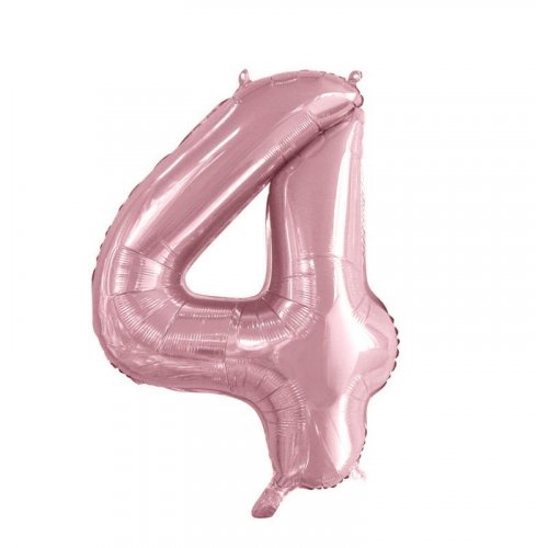 86cm Foil Number Four Light Pink #AP213764 - Each (Pkgd.)