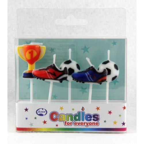 Candle Football Fun Pack of 5 #442536