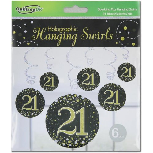Hanging Swirl SPARKLING FIZZ 21st Black/Gold #APOT657885
