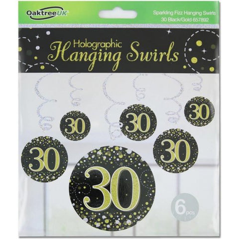 Hanging Swirl SPARKLING FIZZ 30th Black/Gold #APOT657892