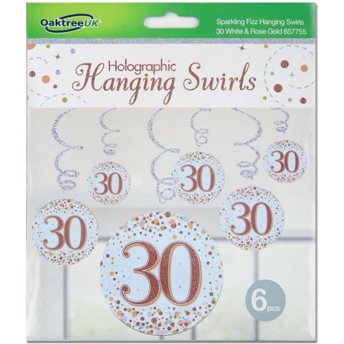 Hanging Swirl SPARKLING FIZZ 30th Rose Gold #APOT657755