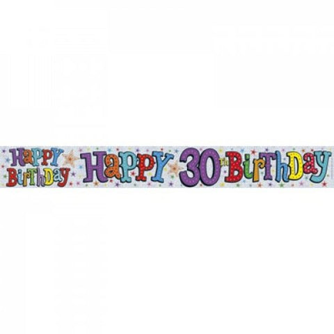 2.6m BANNER Happy 30th Birthday #AP109243