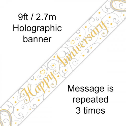 2.6m BANNER Happy Anniversary #109475