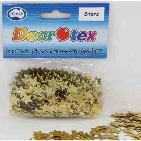 Scatters 14g Pack GOLD Stars Holographic #AP108337