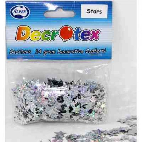 Scatters 14g Pack SILVER Stars Holographic #AP108338