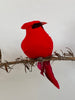 Bird Fat Christmas Bird Red w Clip #AAFCB