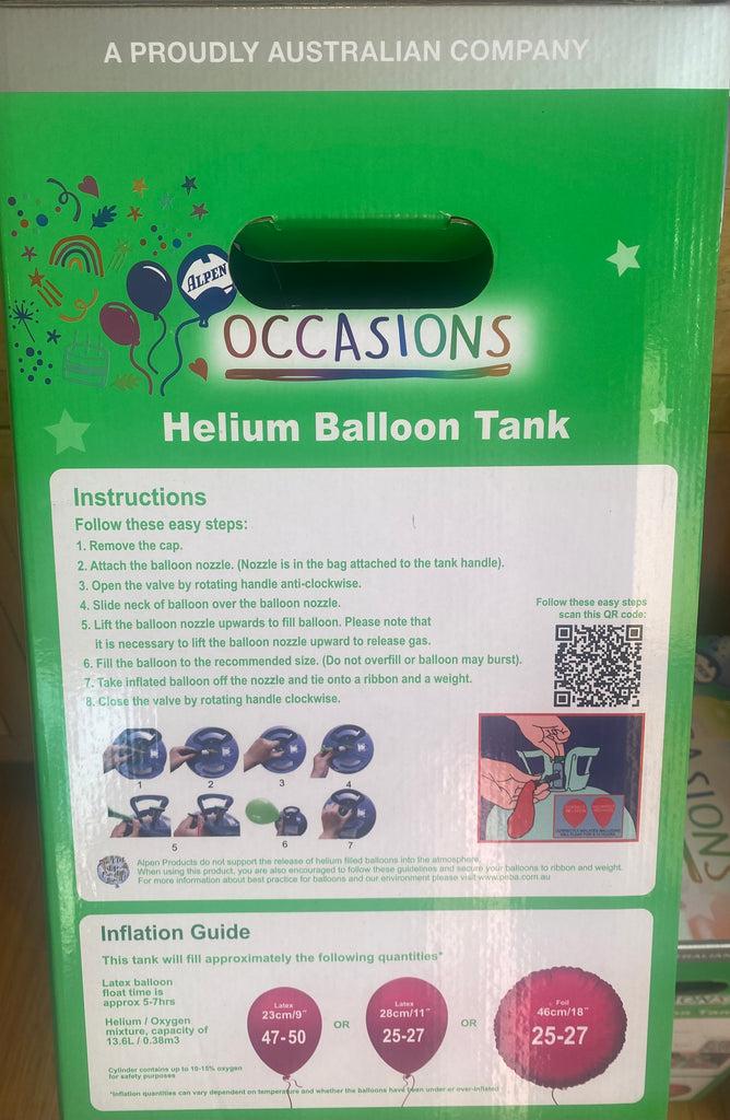 Disposable Helium Tank "Jumbo" 204529 Papillon Promotional Marketing