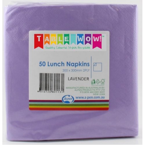 Napkins LUNCH Lavender 50pk 2Ply #AP380113