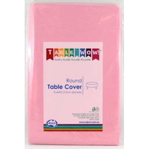 Tablecover LIGHT PINK Round 213cm #AP338204