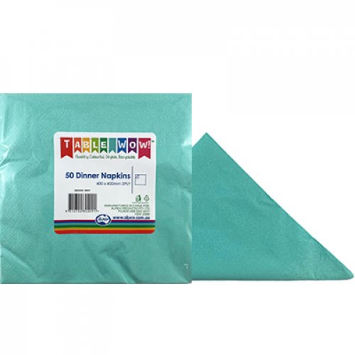 Napkins DINNER Mint Green 50pk #AP380209
