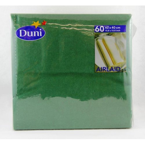 Dunisoft Napkins 40cm Dinner GREEN Carton 12 x 60 #APDU117275