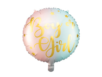 Foil Balloon Boy or Girl 35cm #FS2683