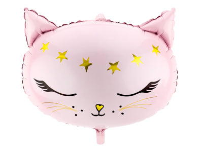 Foil Party Deco Balloon Cat PINK 48 x 36cm #FS2647