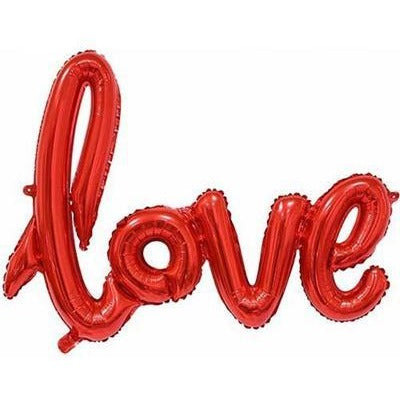 Love Script Rose Gold 100cm Foil Balloon - Air Fill Only #22LSRE - Each (Pkgd.)