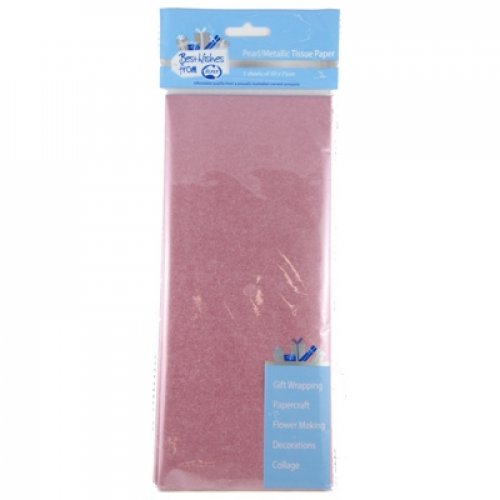 18gsm Tissue Paper 50cm x 75cm P5 Pearl Pink #465124