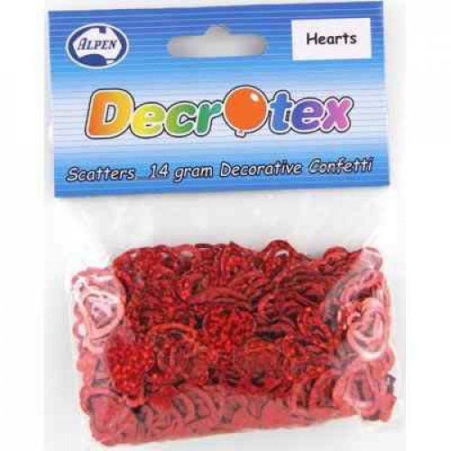 Scatters 14g Pack RED Hearts Holographic #AP108352