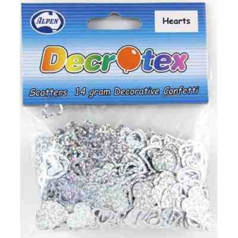 Scatters 14g Pack SILVER Hearts Holographic #AP108347