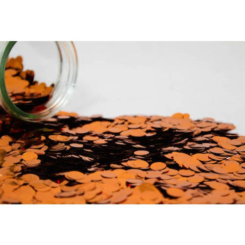 Confetti 1cm Metallic COPPER 250 grams #HA1238008 - Resealable Bag