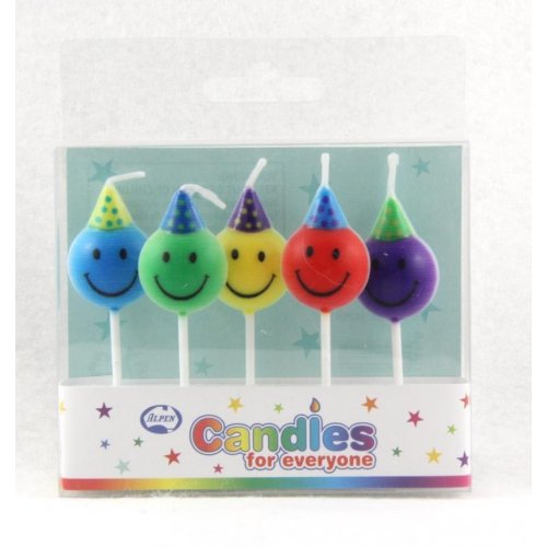 Candle Smiley Faces Pack of 5 #442504