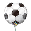 22cm Round Foil Soccer Ball #98439 - Each flat
