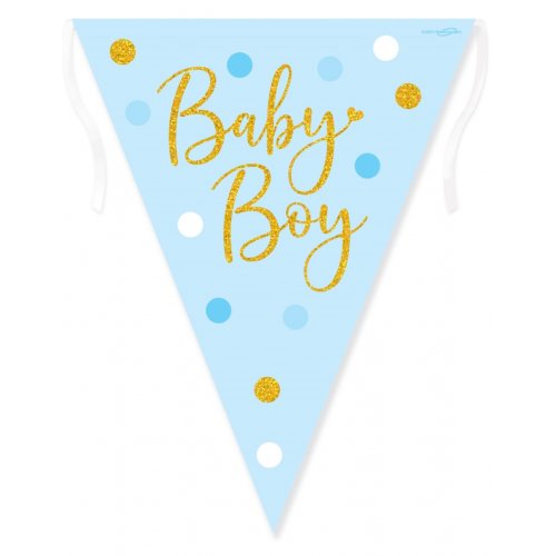 Flag Bunting Dots BABY Boy #OT632516